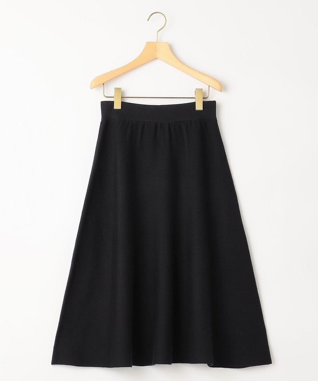 組曲 ニットフレア スカート ブラック系