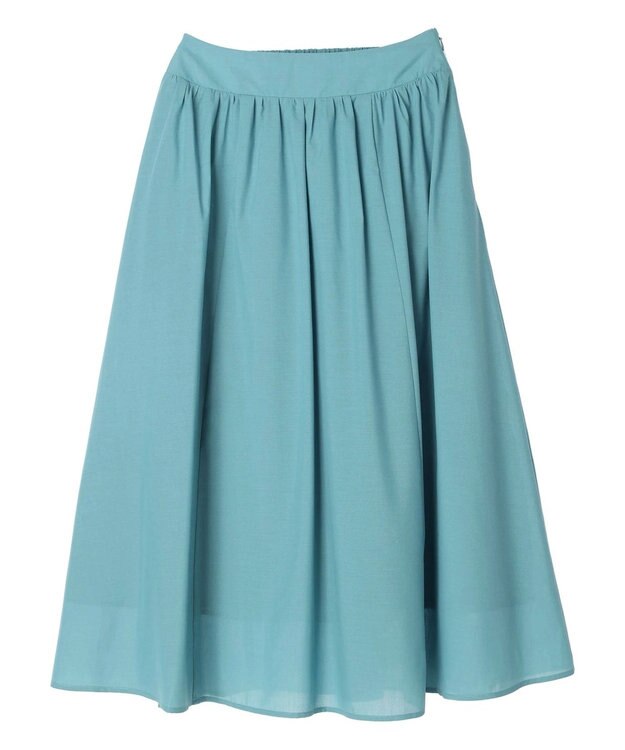 earth music&ecology ギャザーフレアスカート Blue
