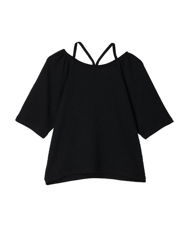 earth music&ecology ポコポコホルタープルオーバー Ivory