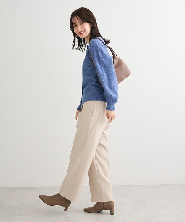 Green Parks 金釦コンパクトニットカーディガン Sax