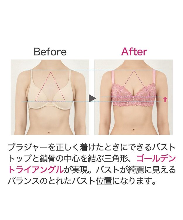 BRADELIS New York 【BRADELIS New York / 育乳補整ブラ・STEP1 集める】ジャスミンステップ1ブラ24S2 ピンク