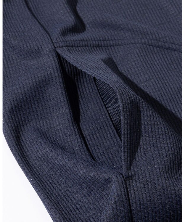 JOSEPH ABBOUD MOUNTAIN 【吸水速乾・通気性】ミズノコラボ DRY AEROFLOW ポロシャツ ネイビー系