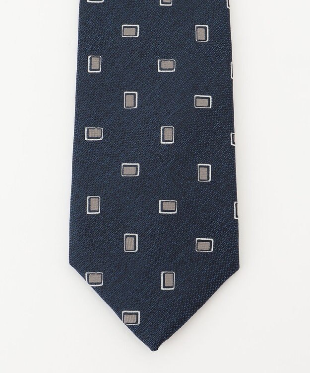 KASHIYAMA KASHIYAMAオリジナル【JAPAN MADE】ジオメタリックネクタイ ベージュ