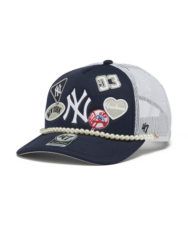WEGO 【ユニセックス着用ITEM】＇47　HITCH　FM　MLB　TRENDY　TEAM ネイビー