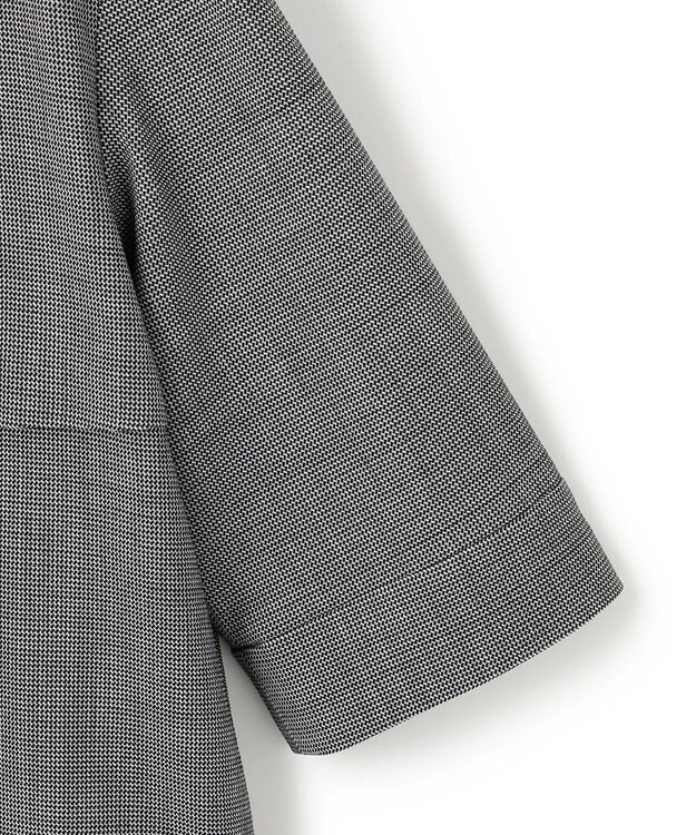 ICB L 【UVカット・洗える】ウール2WAYストレッチ ノーカラーブルゾン 無地柄系