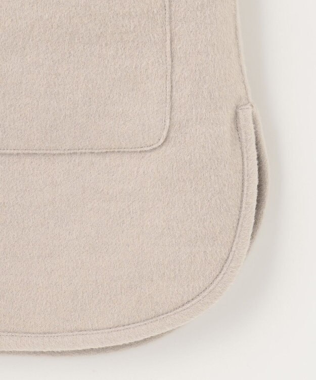 ANY SIS トリミングウールリバー コート アイボリーベージュ