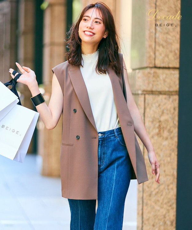 BEIGE， CINDY / ジレ Mocha