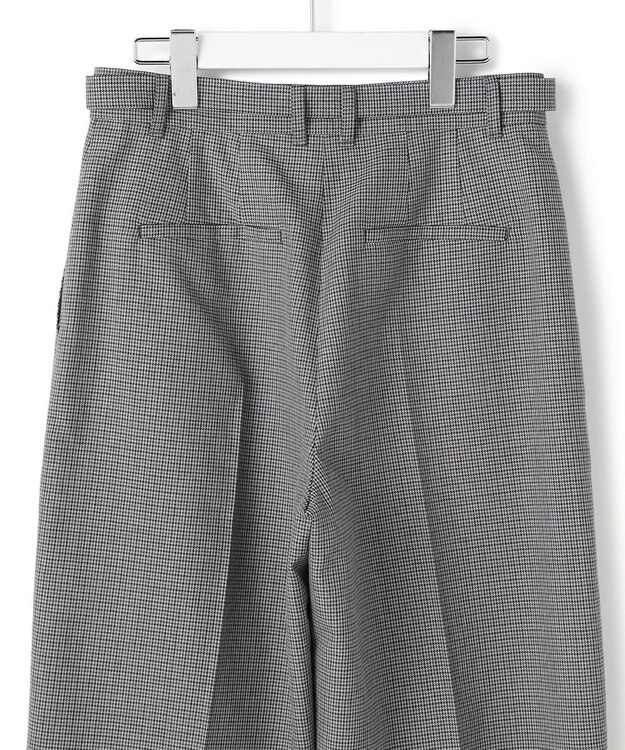 ICB 【30th ANNIVERSARY】ウールガンクラブチェック テーパードパンツ モノトーンチェック