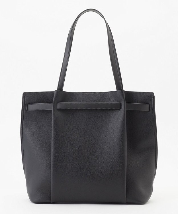 LA BAGAGERIE コンビカラーA4トートバッグ ブラック