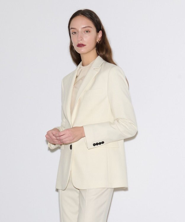 JOSEPH エアリーフランネル　ジャケット Ivory