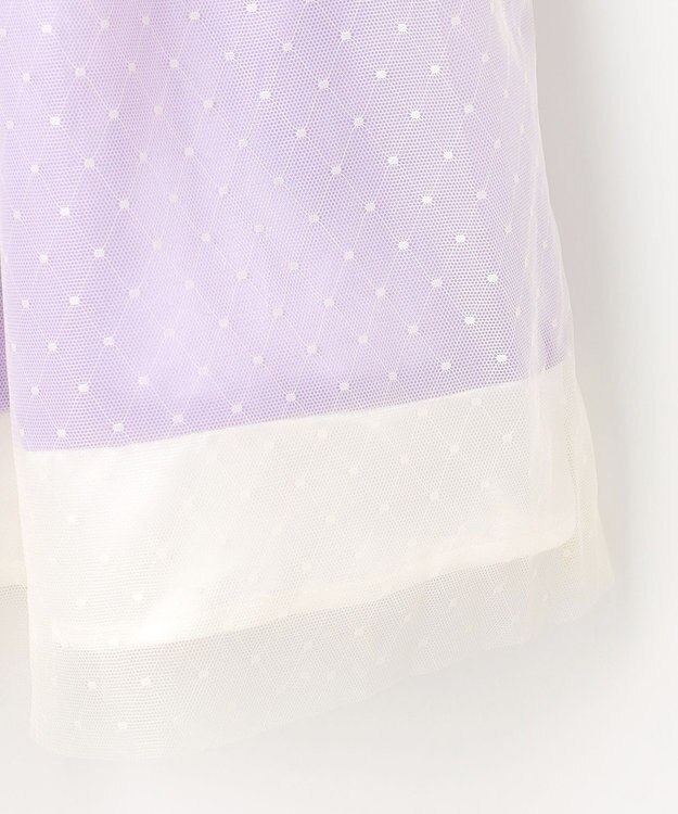 組曲 KIDS 【110-140㎝】チュールドット ドレス ラベンダー系5