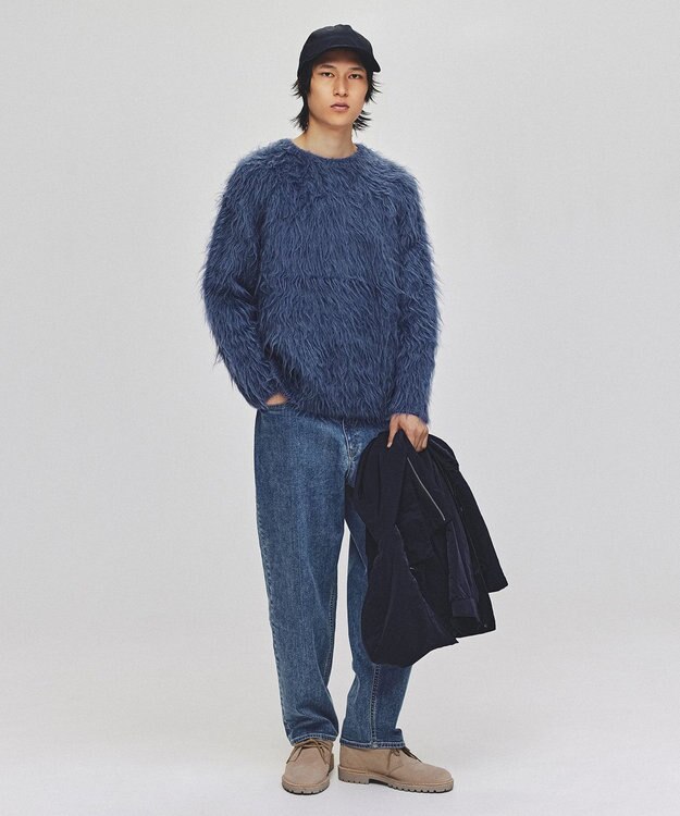 UNFILO MENS 【OCEANS YouTube 掲載】【UNFILO DENIM】 ワイドテーパード ブルー