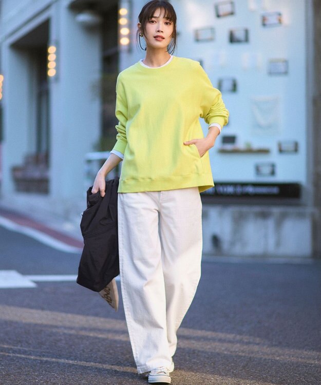 23区 L 【「アイスの実」とおそろいカラーあり】カラー スウェット 「アイスの実」とおそろいカラー マスカット色