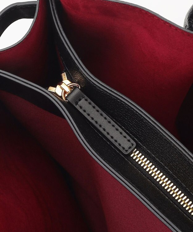 LA BAGAGERIE コンビカラーA4トートバッグ ブラック