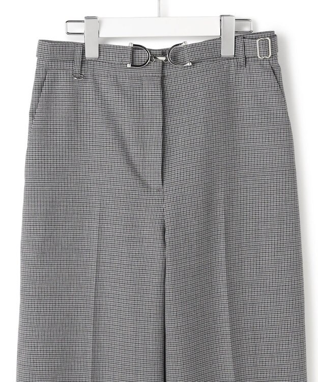 ICB 【30th ANNIVERSARY】ウールガンクラブチェック テーパードパンツ モノトーンチェック