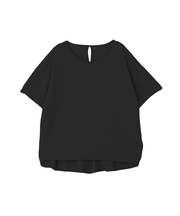 AMERICAN HOLIC サッカーコクーンブラウス Black