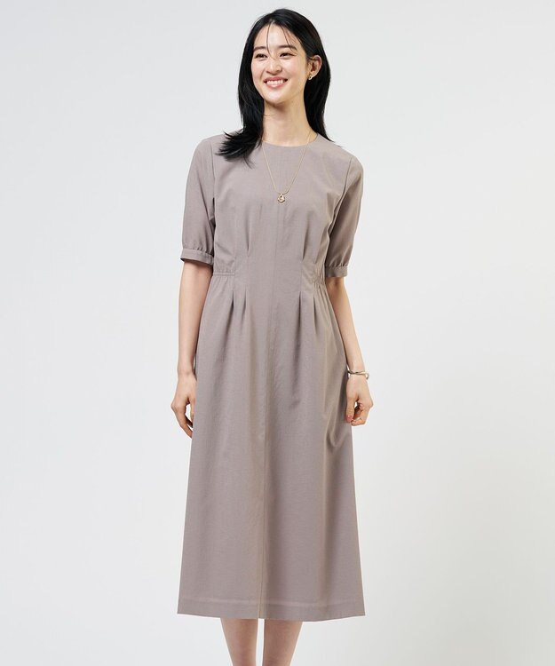 J.PRESS LADIES S 【WEB限定カラーあり】アキハ BREEZE COOL ワンピース モカ系