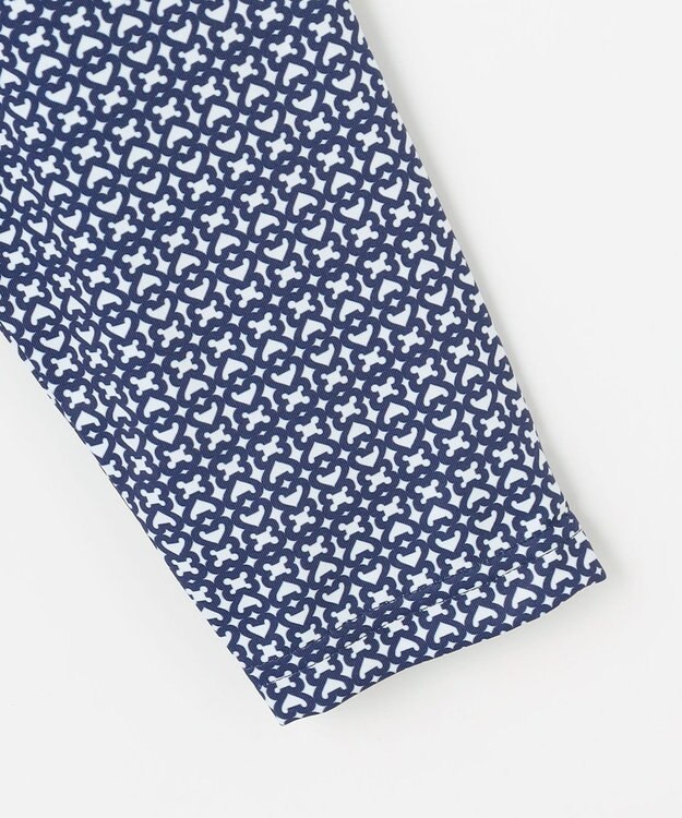 23区GOLF 【MEN】モノグラム総柄長袖ポロシャツ ネイビー系5