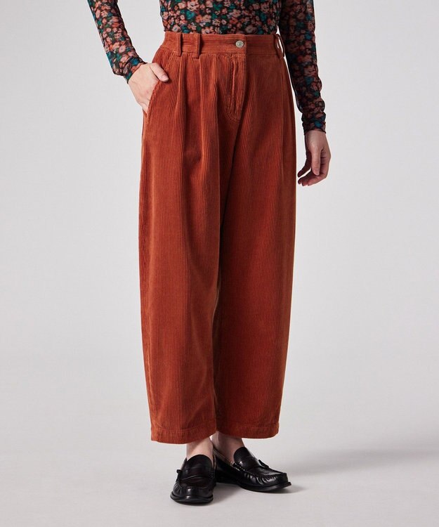 Paul Smith コーデュロイ バレル パンツ ダークオレンジ