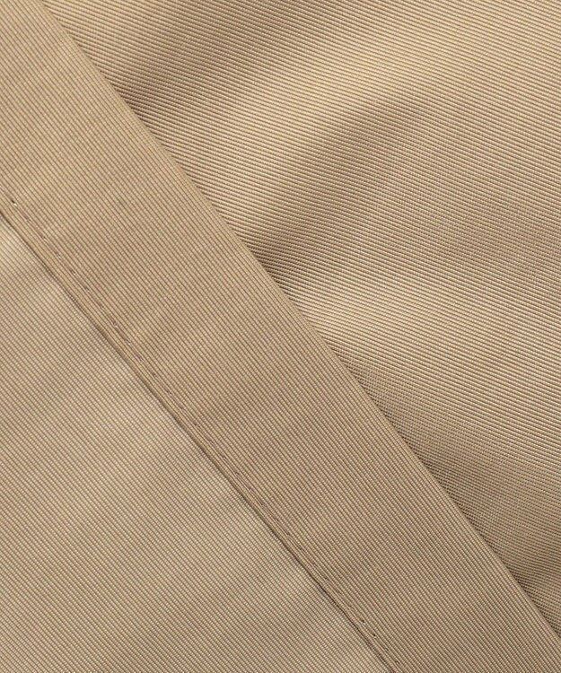 J.PRESS LADIES 【洗える】スパンライクナイロンタッサー フーデット コート キャメル系