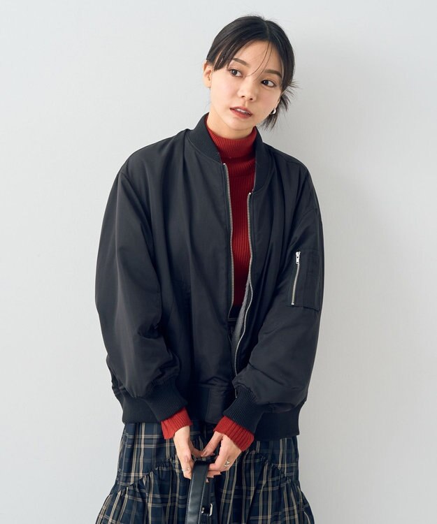 earth music&ecology リバーシブルMA-1 ブラック