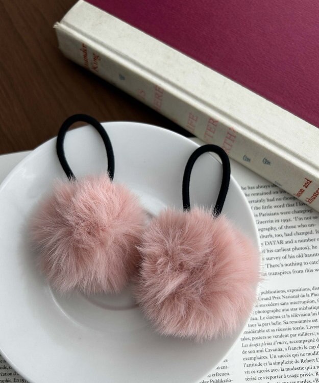 WEGO L2Pポンポンヘアゴム ピンク