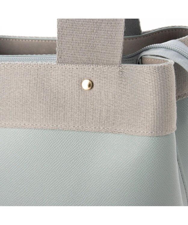 UNBILLION cachecache テープディテール2wayパーテーショントート サックスブルー