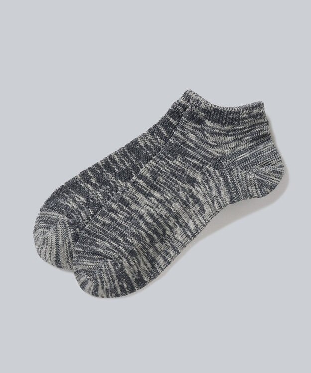 WHITE MAILS 【UNISEX】PAPER SLUB ANKLE ソックス グレー