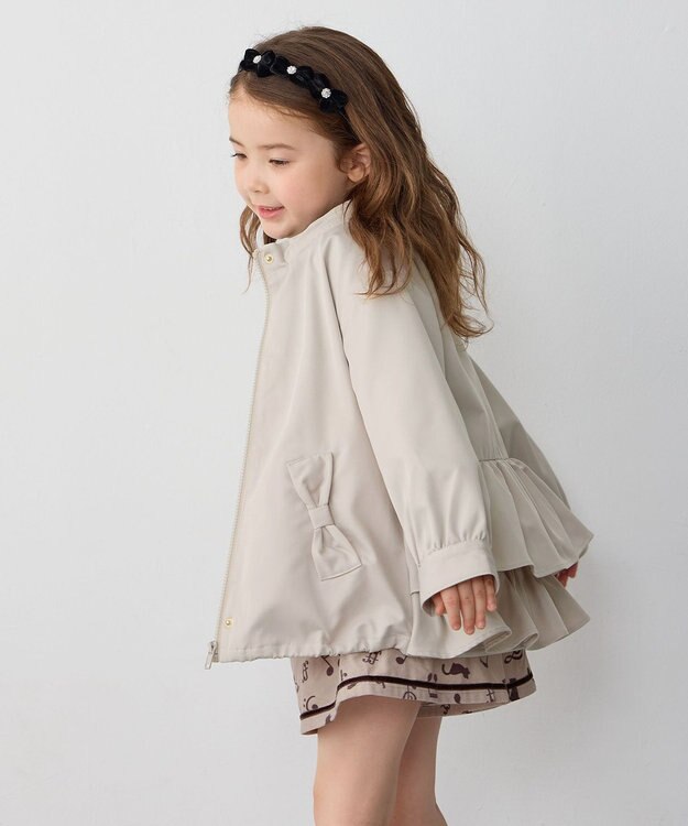 ANY KIDS ガーリーマウンテンパーカー ミルキーベージュ