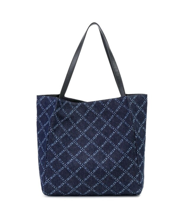 IBIZA バケーロ　ロゴデニム　セミショルダーバッグ 紺