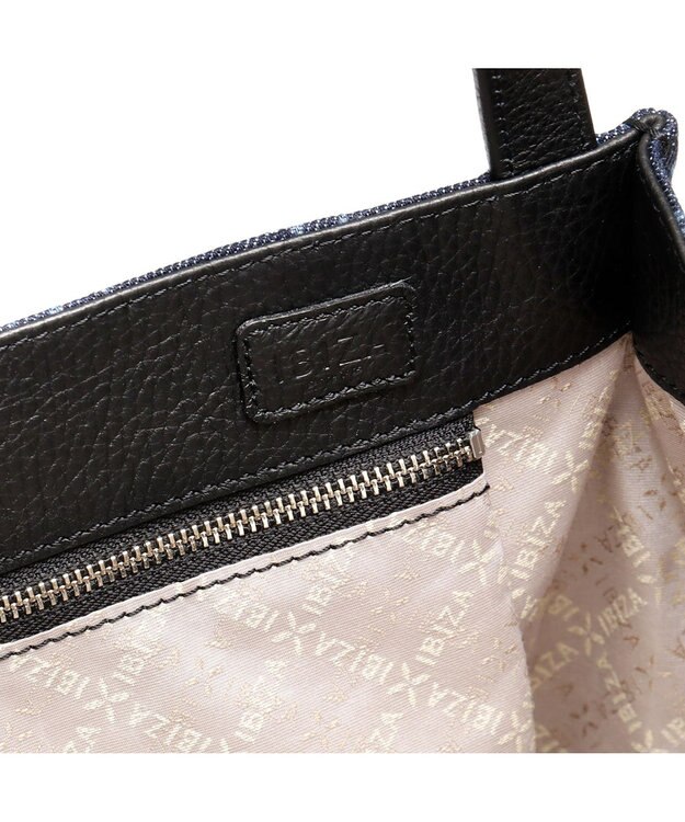 IBIZA バケーロ　ロゴデニム　セミショルダーバッグ 紺