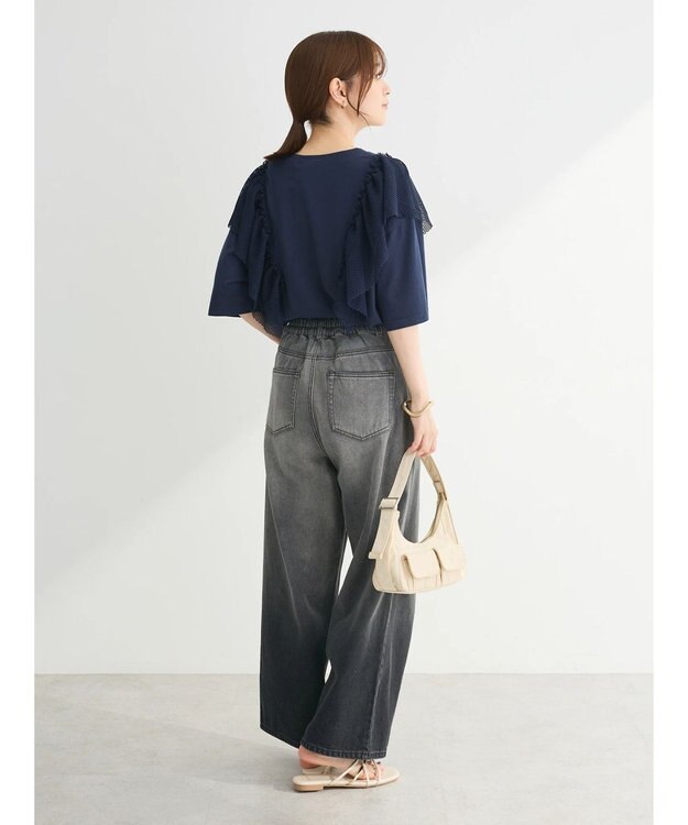 Green Parks ・ＳＵＧＡＲ　ＳＰＯＯＮ　ＬＩＯＮｐｔラッフルＴＥＥ Navy