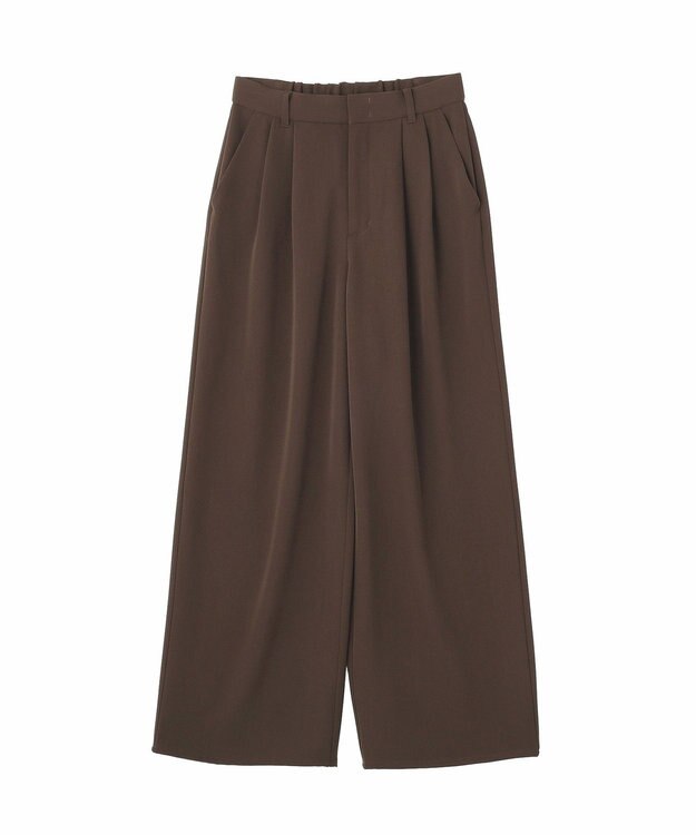 AMERICAN HOLIC 【イージーケア】ドレープパンツ Brown