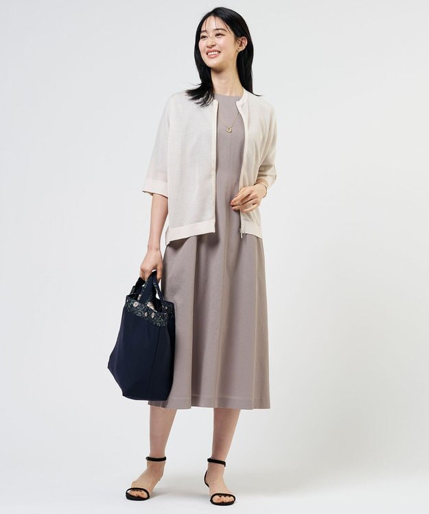 J.PRESS LADIES S 【WEB限定カラーあり】アキハ BREEZE COOL ワンピース モカ系