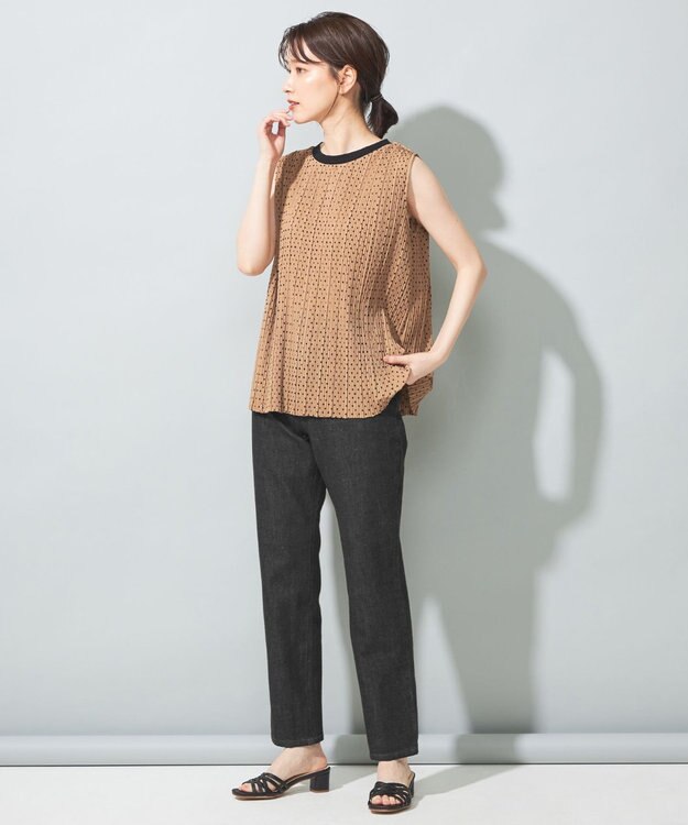 SHARE PARK LADIES 〈CIMMARON CORE〉CLAUDIA スリムテーパードパンツ ブラック系