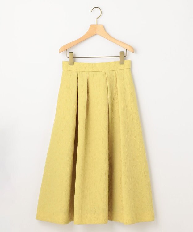 組曲 【WEB限定カラーあり】フラワーラメジャカード フレアスカート 【WEB限定】イエロー系9