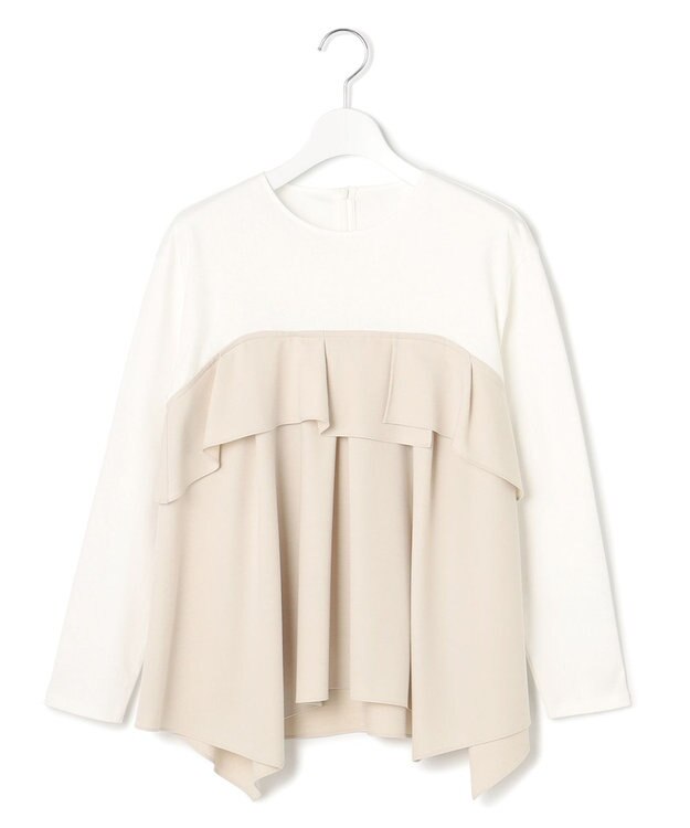 23区 S 【洗える】ライトクロスビスチェコンビ ジャージー カットソー ベージュ系