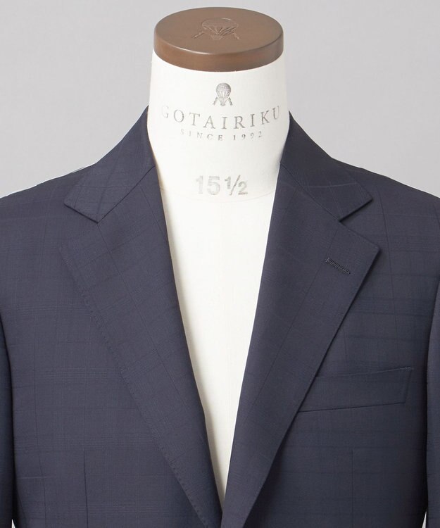 GOTAIRIKU オールシーズン対応【山栄毛織】 RETRO TECH スーツ ネイビー系4