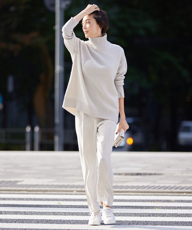 ICB 【新色追加・WEB限定カラーあり】 ソフトカシミヤミックス ハイネックニット トープ系