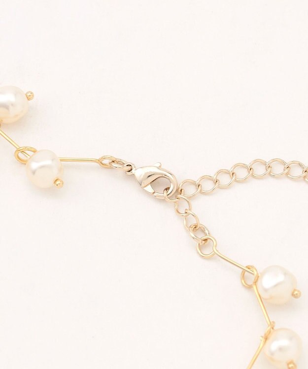 ICB パールショートネックレス ゴールド系