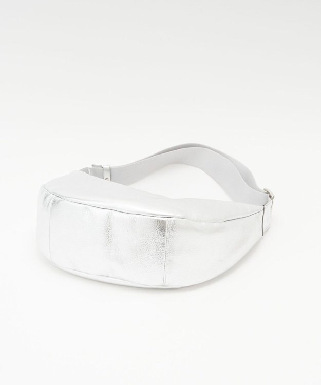 russet ソフトレザーラウンドショルダーバッグ【シルバー】(CE-1470-WEB) Silver