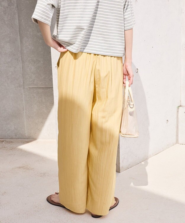 AMERICAN HOLIC 【接触冷感】ワッシャーイージーパンツ Mustard