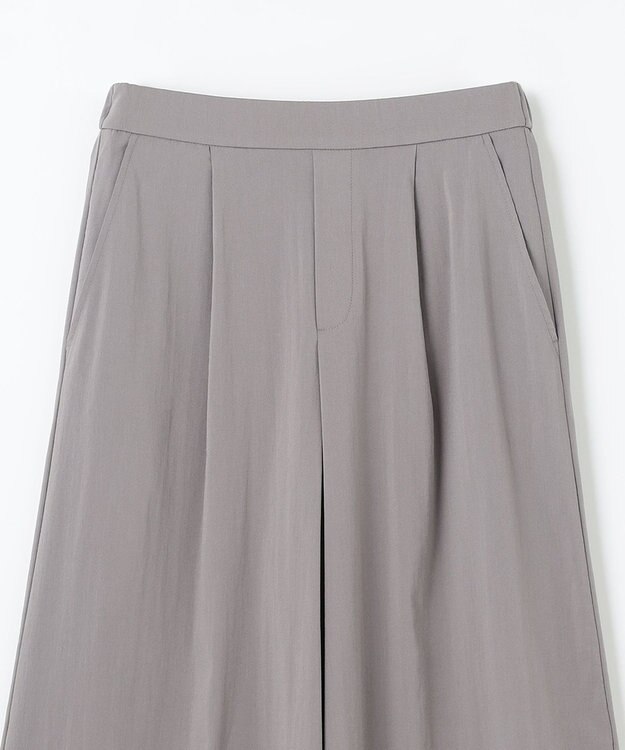 ANY 【UVケア/接触冷感/洗濯機可/ウエストゴム】清涼リラックスクロップドパンツ グレー