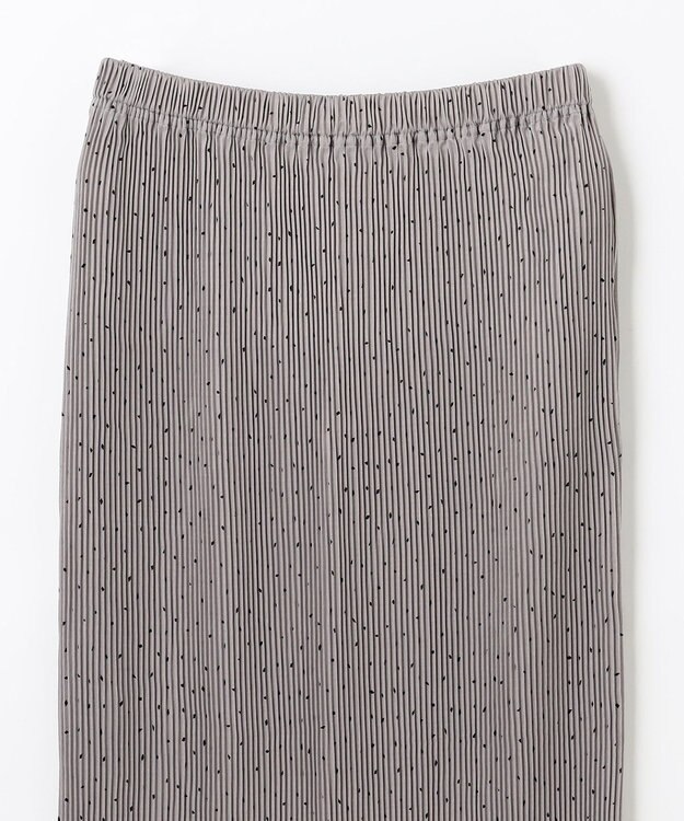 ANY L 【ウエストゴム】プリーツアイラインスカート グレー