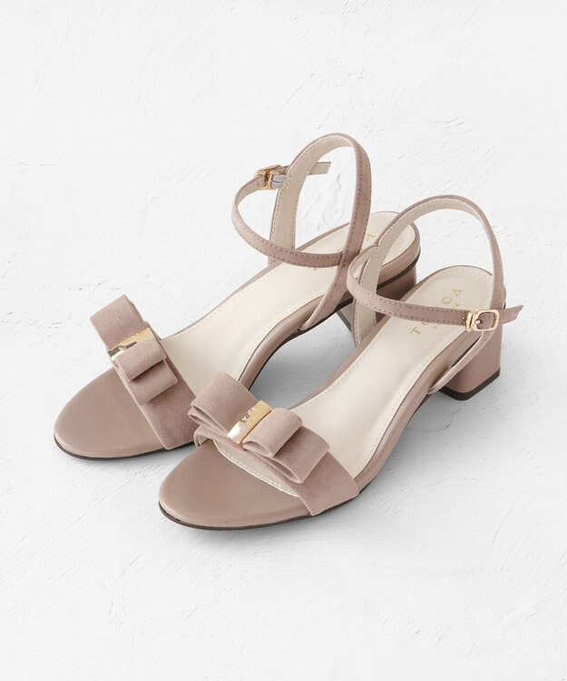 TOCCA NOBLE RIBBON SANDALS サンダル ベージュ系