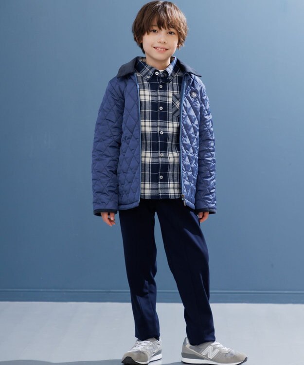 J.PRESS KIDS 【100-130cm】ナチュラルストレッチ パンツ ネイビー系