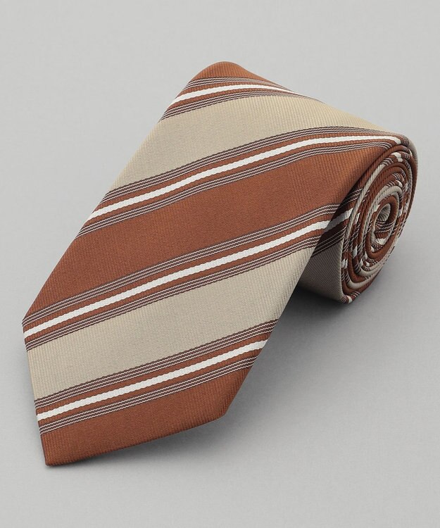 GOTAIRIKU GOTAIRIKU別注【MANTERO/マンテロ】ネクタイ_レジメンタル ブラウン系1