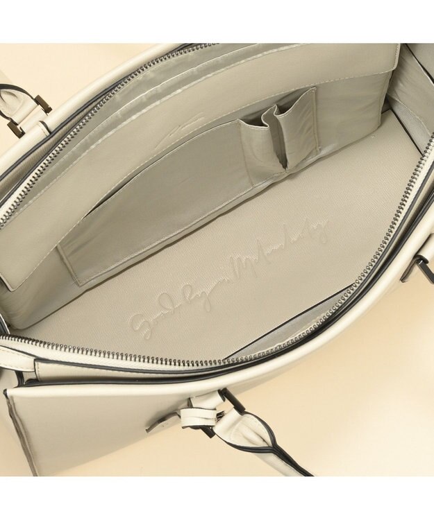 ACE BAGS & LUGGAGE 【雑誌掲載】 W&.Day Night トッテン スクエアトート 11753 ダブルアンドデイナイト 通勤 A4サイズ 13.3インチPC アイボリー