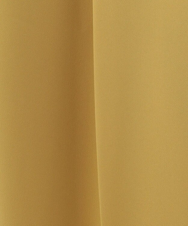 23区 【洗える】ポリエステルストレッチツイル テーパードパンツ イエロー系