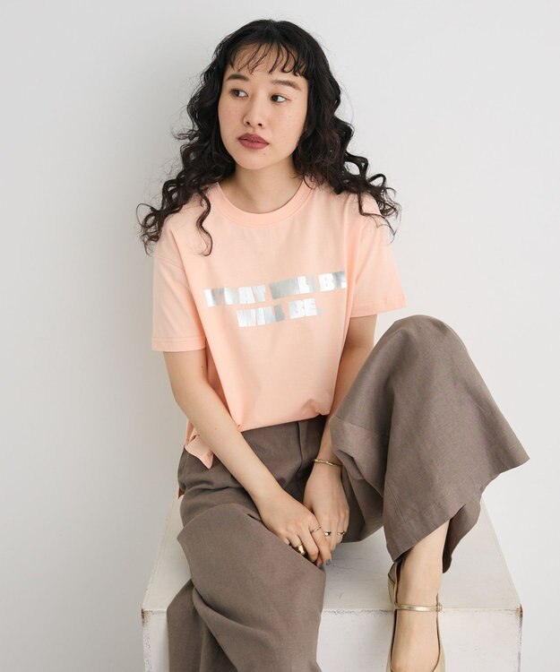 CRAFT STANDARD BOUTIQUE メタリックロゴプリントＴＥＥ Pink